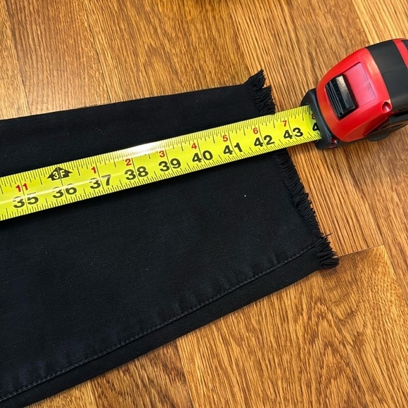 Madewell 10" High-Rise Roadtripper Jeggings Button-Front Edition Black 37 Tall - Picture 15 of 16